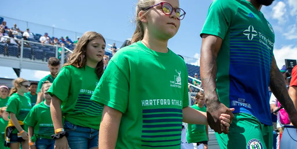 Ceremonial Walkout graphic for Hartford Athletic