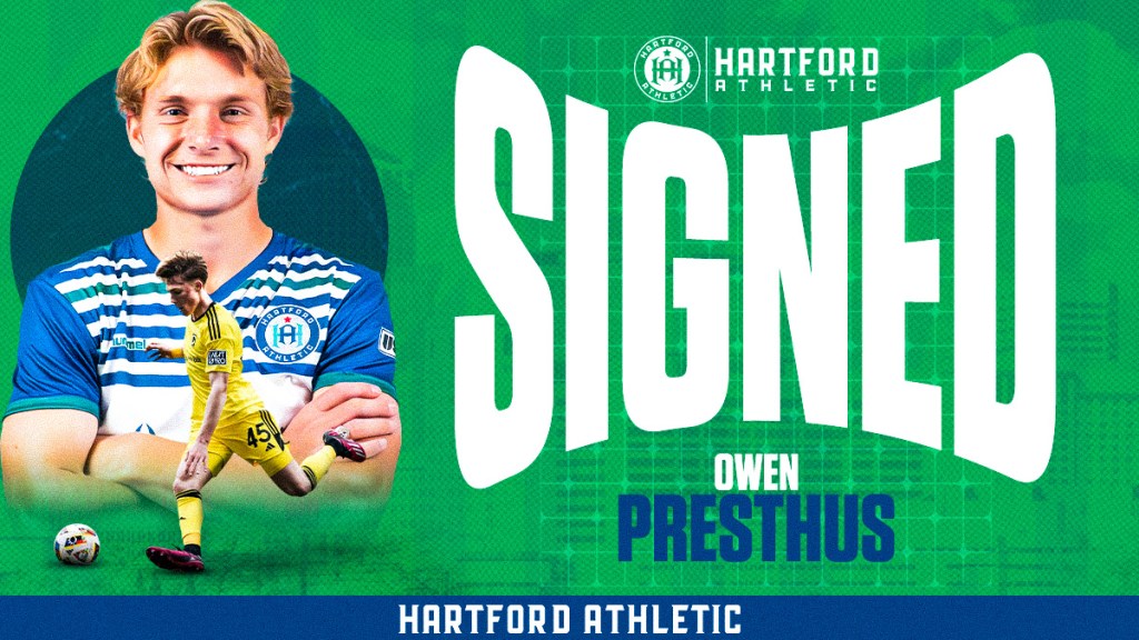 Hartford Athletic Adds Midfielder Owen Presthus on Loan from Columbus Crew