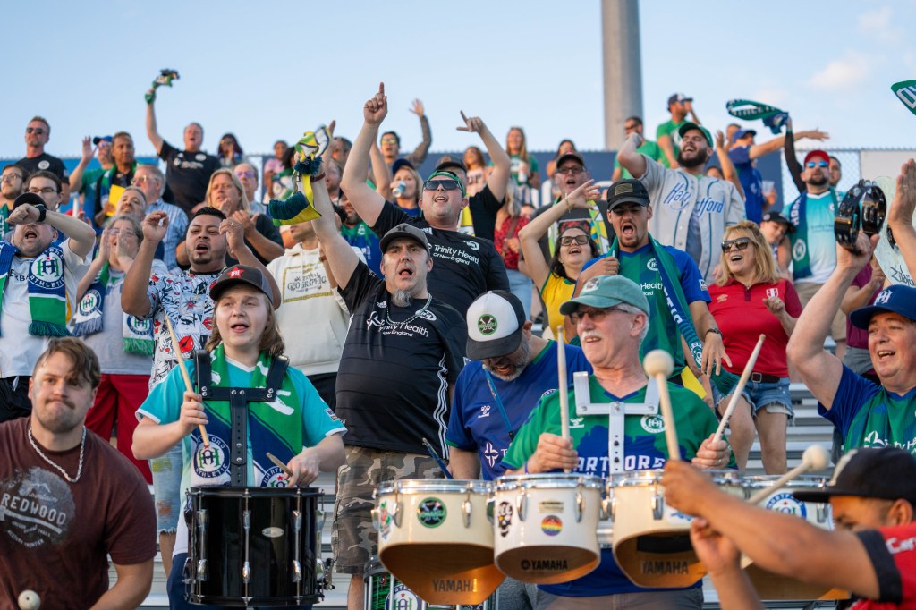 Fans with Drums