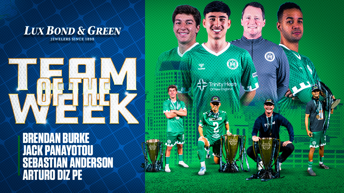 Hartford Athletic Puts Up A Formidable Five on the USL Championship Team of the Week featured image